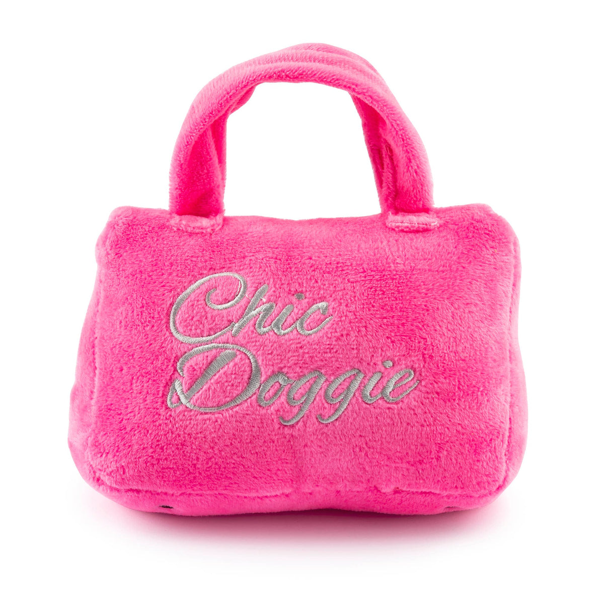 Barkin Bag -  Pink w/ Scarf  | Squeaker Dog Toy